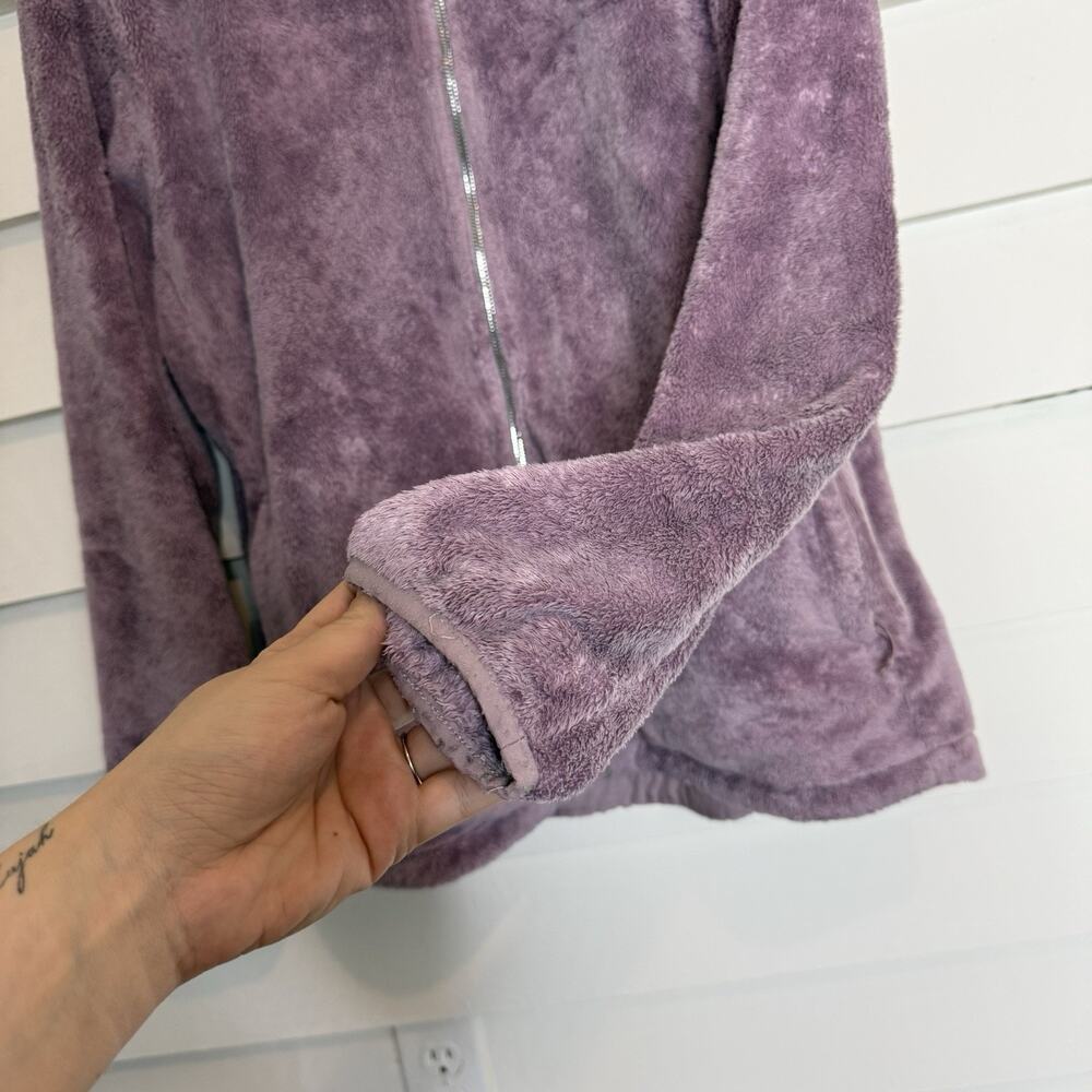 The North Face Osito Fleece Jacket Women's XXL Full Zip Purple - Picture 4 of 9